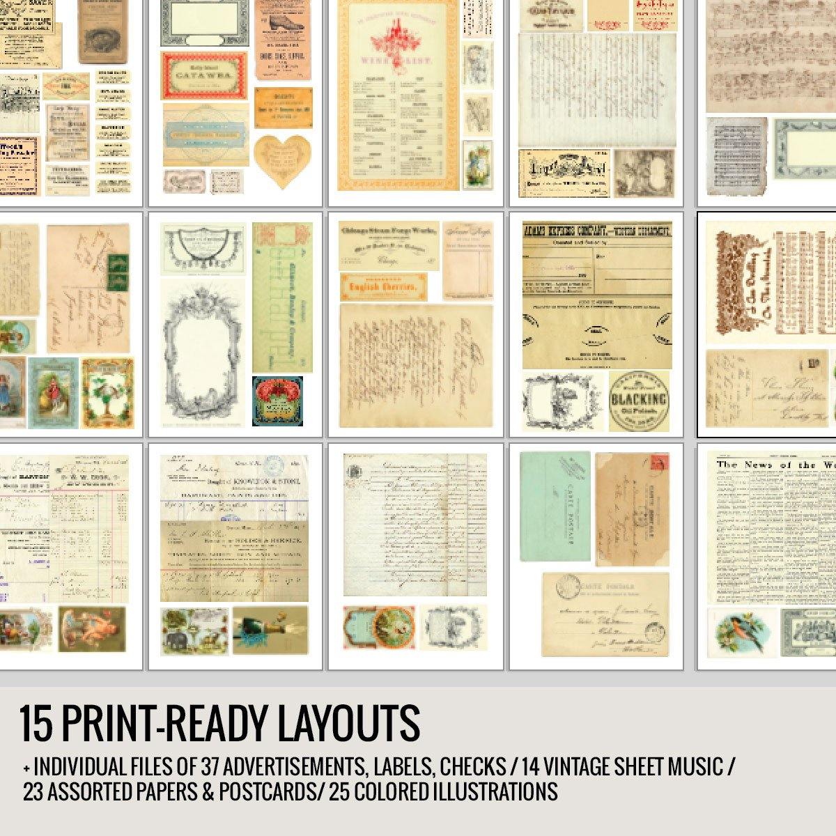 Ultimate Vintage Ephemera Bundle Pack - The Craft Central