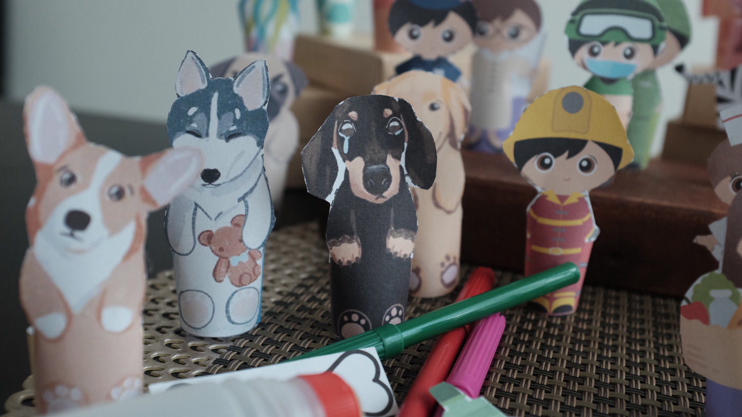 TCC Finger Puppets - Puppy Feelings