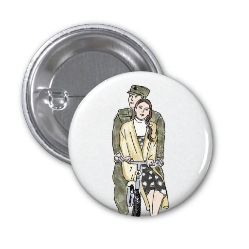 Crash Landing On You Button Pins - The Craft Central