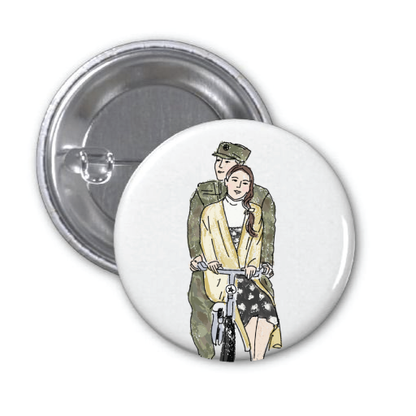 Crash Landing On You Button Pins - The Craft Central