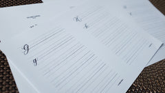 TCC Printable Workbook: Freehand Calligraphy