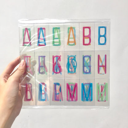 Letters for A4 Lightbox