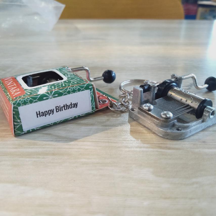 Happy Birthday Keychain Music Box - The Craft Central