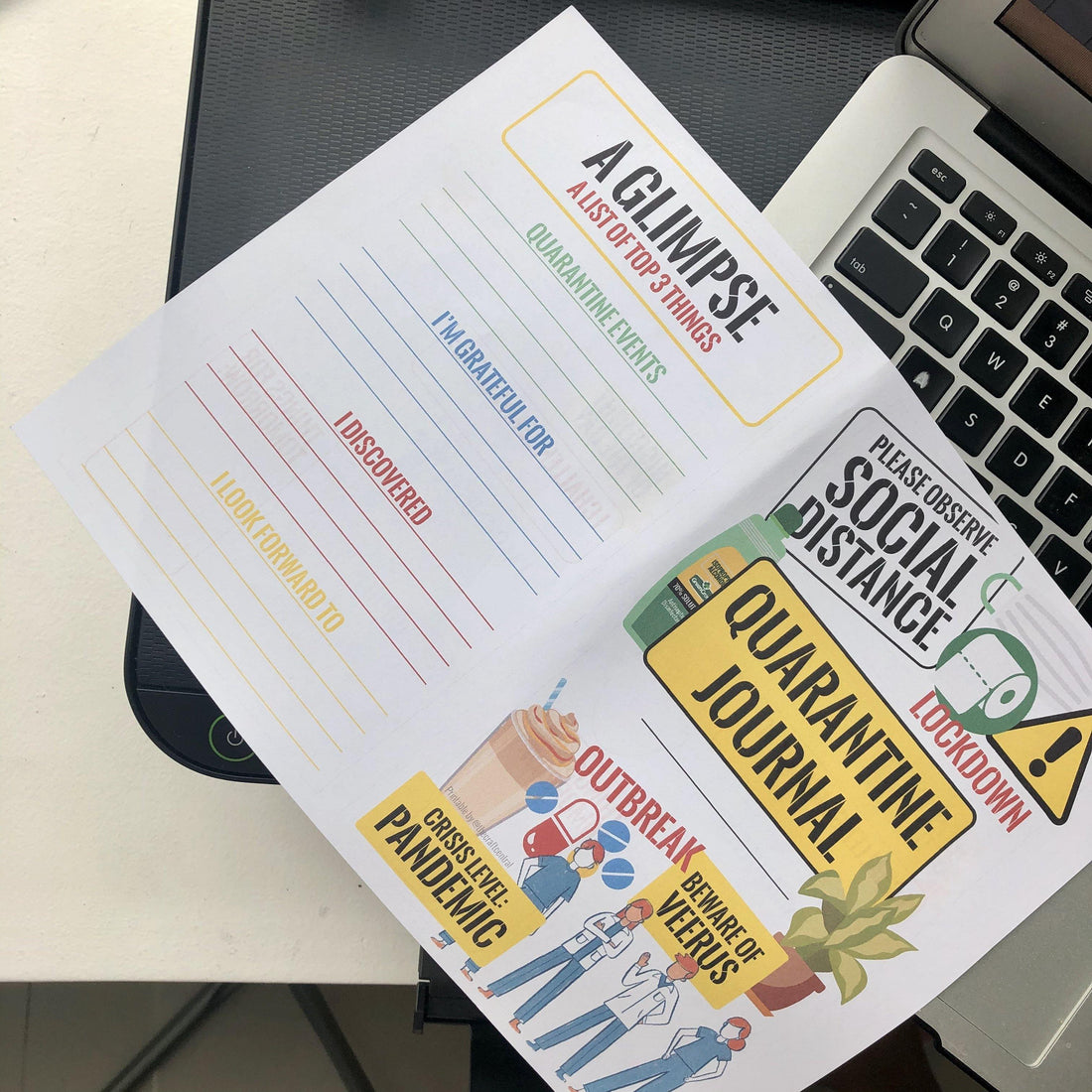 TCC Covid-19 Printable Quarantine Journal – The Craft Central