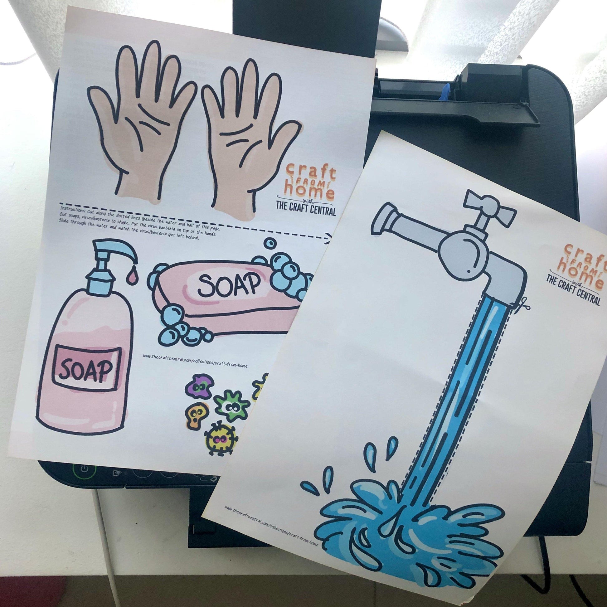 Wash Your Hands Covid-19 Kids Printable - The Craft Central