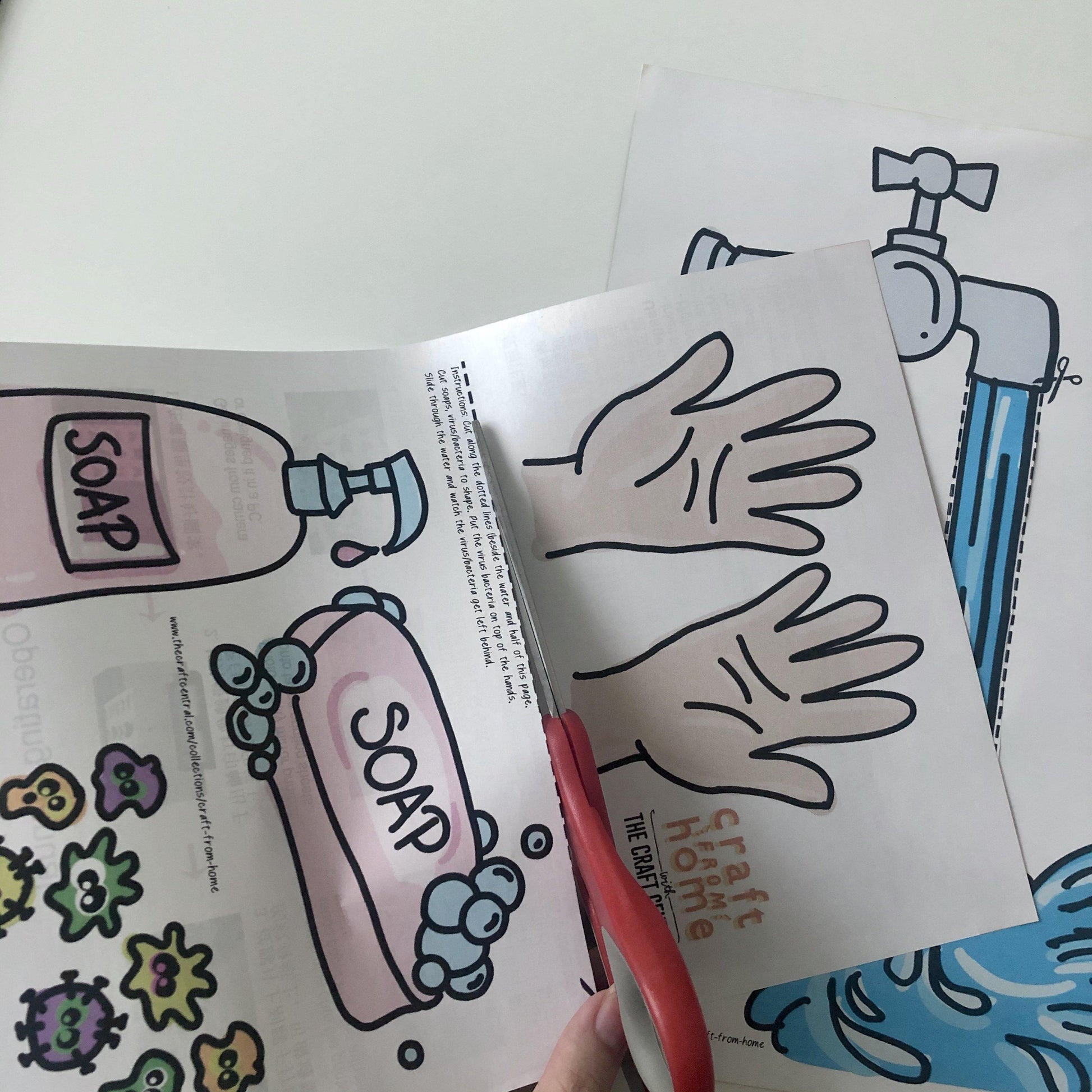 Wash Your Hands Covid-19 Kids Printable - The Craft Central