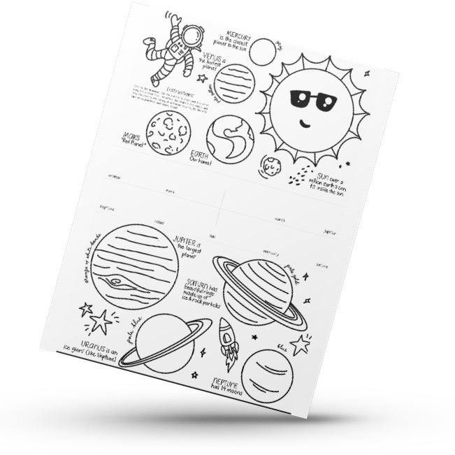 Solar System Mobile Printable - The Craft Central