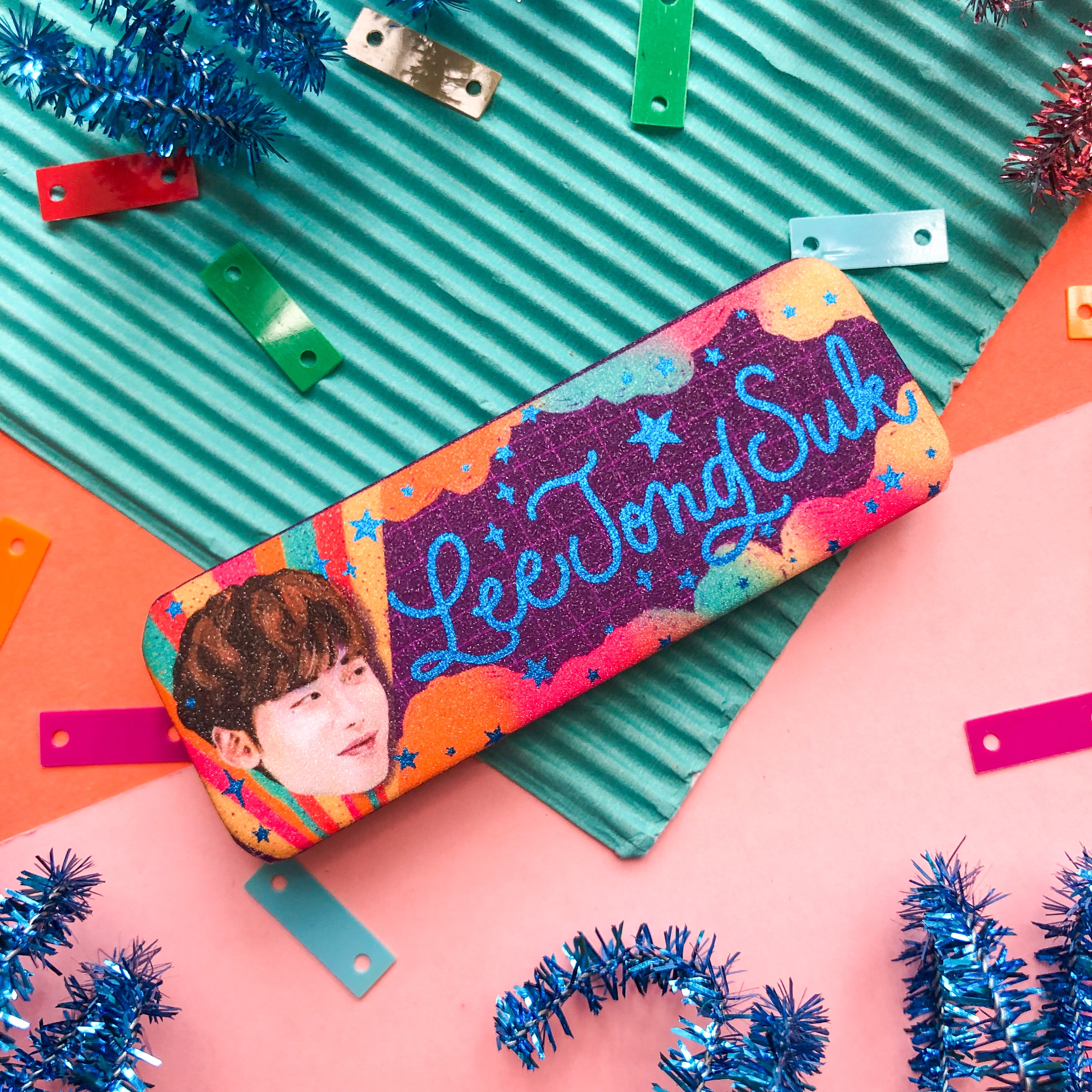 PLT Lee Jong Suk Rectangle Button Pin