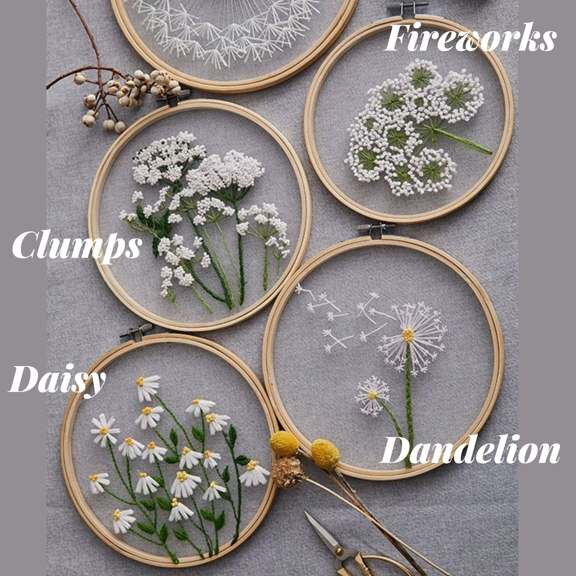 Organza / Transparent Embroidery Kit - The Craft Central