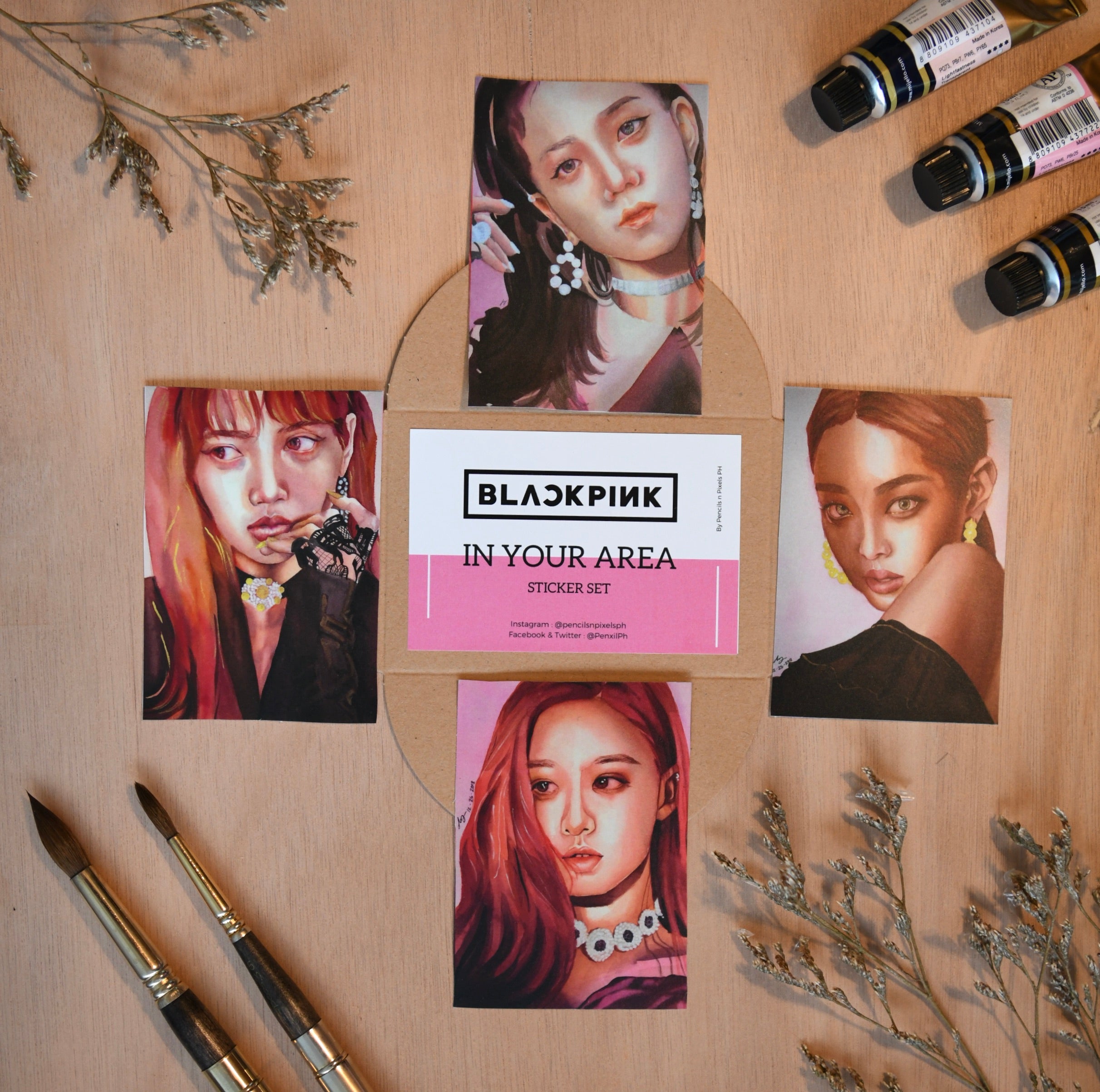 PNP In your area Postcard/Sticker set