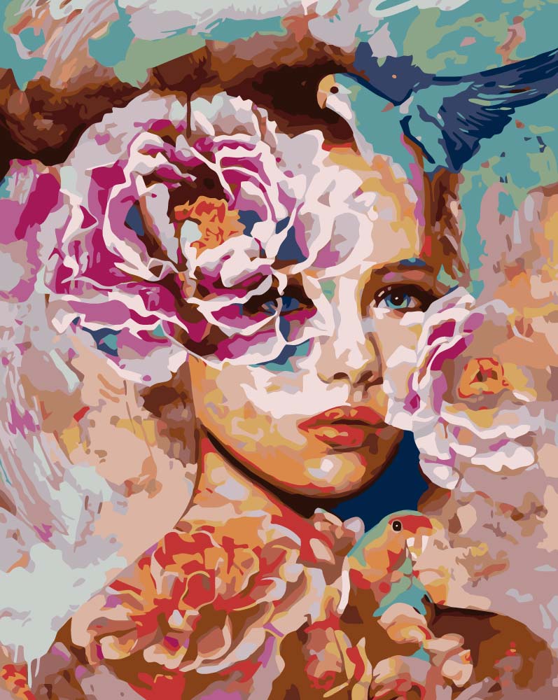 TCC Paint by Numbers - Girl Flower Eyes