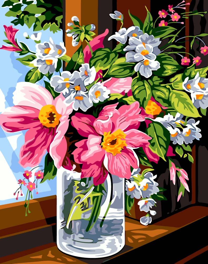TCC Paint by Number - Glass Vase