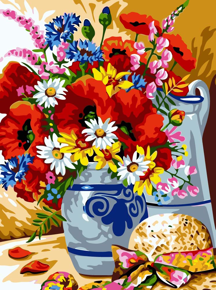 TCC Paint by Numbers - Country Flowers