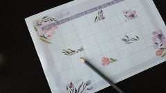 TCC Printable Planner - Purple Florals