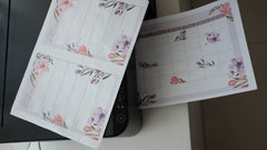 TCC Printable Planner - Purple Florals
