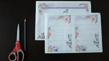 TCC Printable Planner - Purple Florals