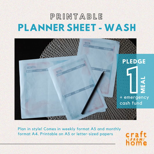 Printable Planner - Watercolor Wash