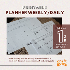 TCC Printable Planner - Weekly Daily Minimalist