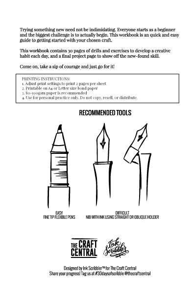 TCC Printable Workbook: Serif Letters