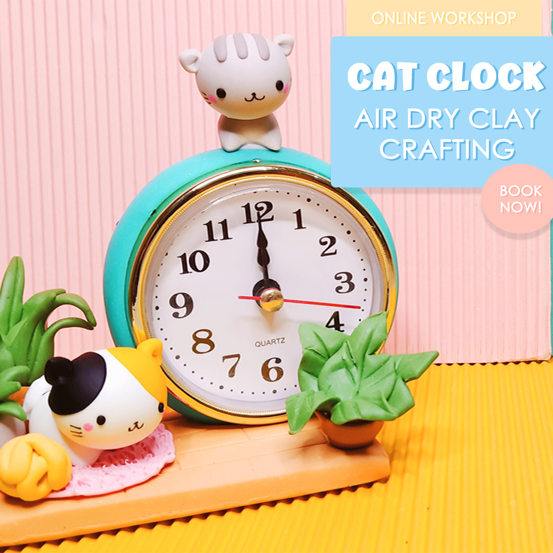 Online Workshop: Air Dry Clay Clock - The Craft Central