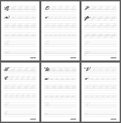 TCC Printable Workbook: Freehand Calligraphy
