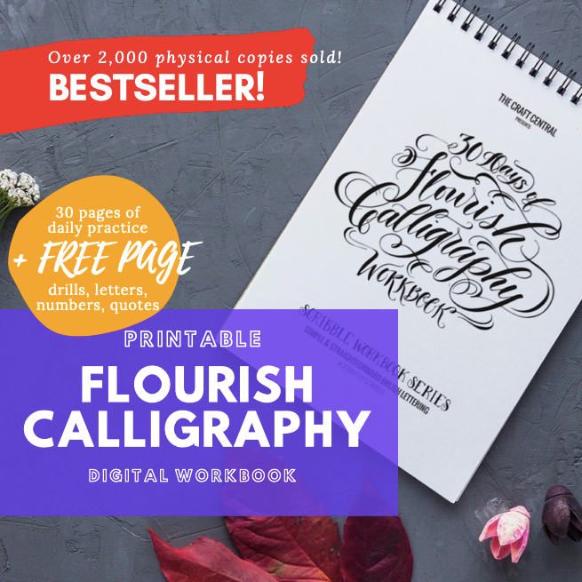 TCC Printable Workbook: Flourish Calligraphy