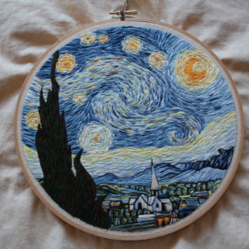 Van Gogh Embroidery Kit - The Craft Central