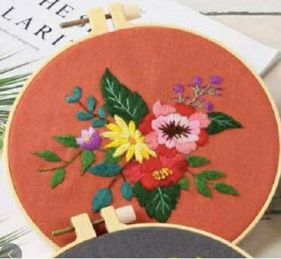 Flowers Embroidery Kit - The Craft Central