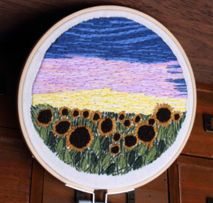 Fields Embroidery Kit - The Craft Central