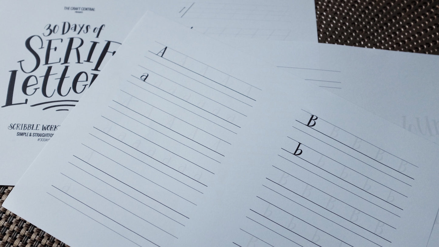 TCC Printable Workbook: Serif Letters