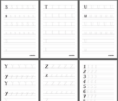 TCC Printable Workbook: Serif Letters