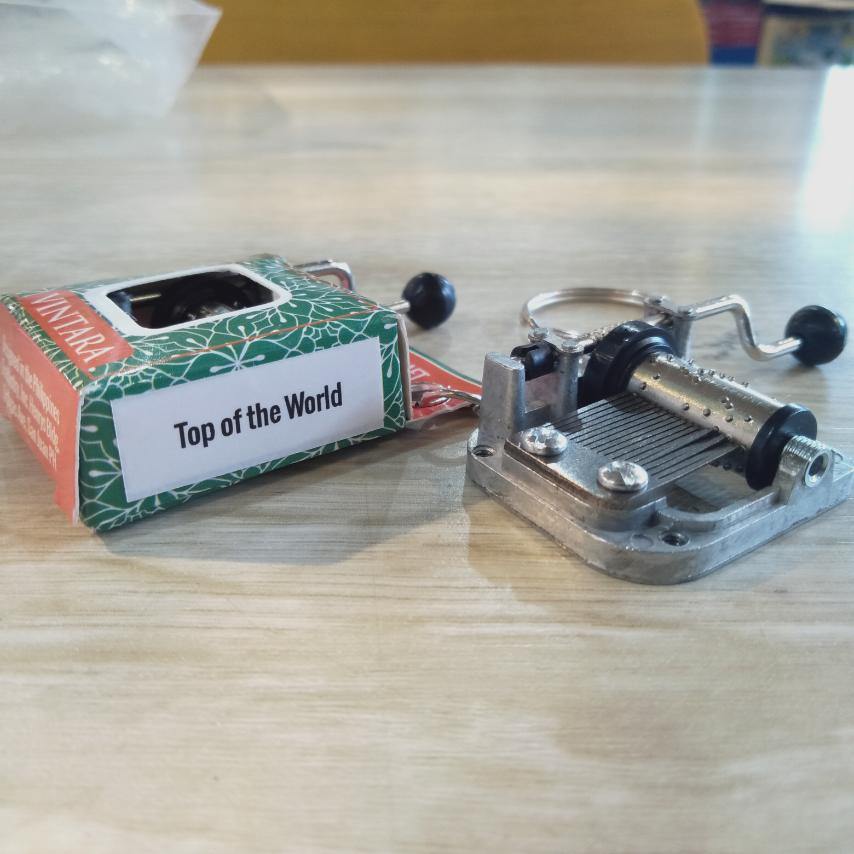 Top of the World Keychain Music Box - The Craft Central