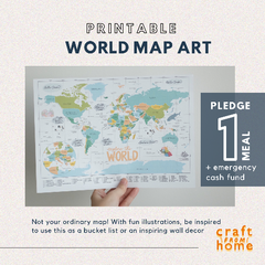 INK World Map Printable A2 | The Craft Central