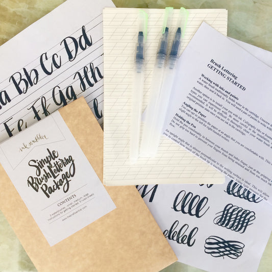 Simple Brush Lettering Package