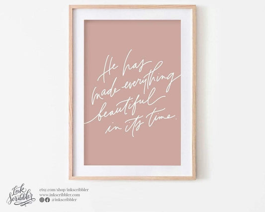 Ecclesiastes 3:11 Art Print - The Craft Central