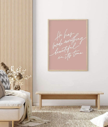 Ecclesiastes 3:11 Art Print - The Craft Central