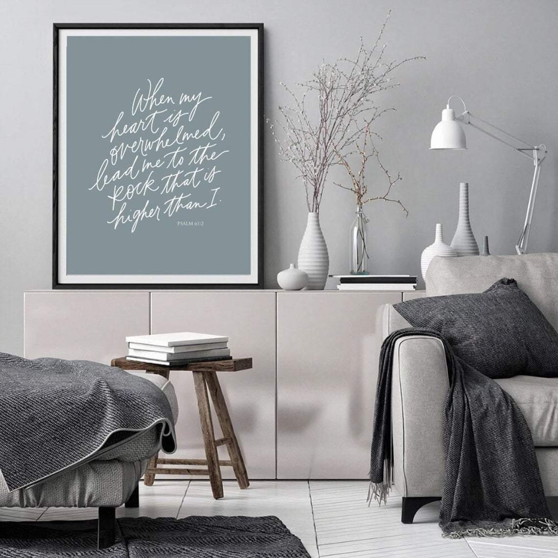 Psalm 61:2 Art Print - The Craft Central