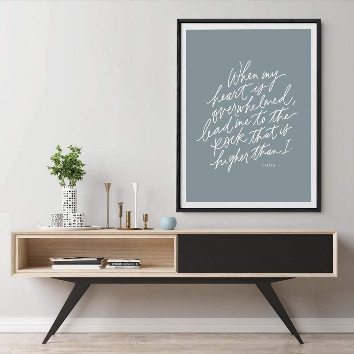 Psalm 61:2 Art Print - The Craft Central