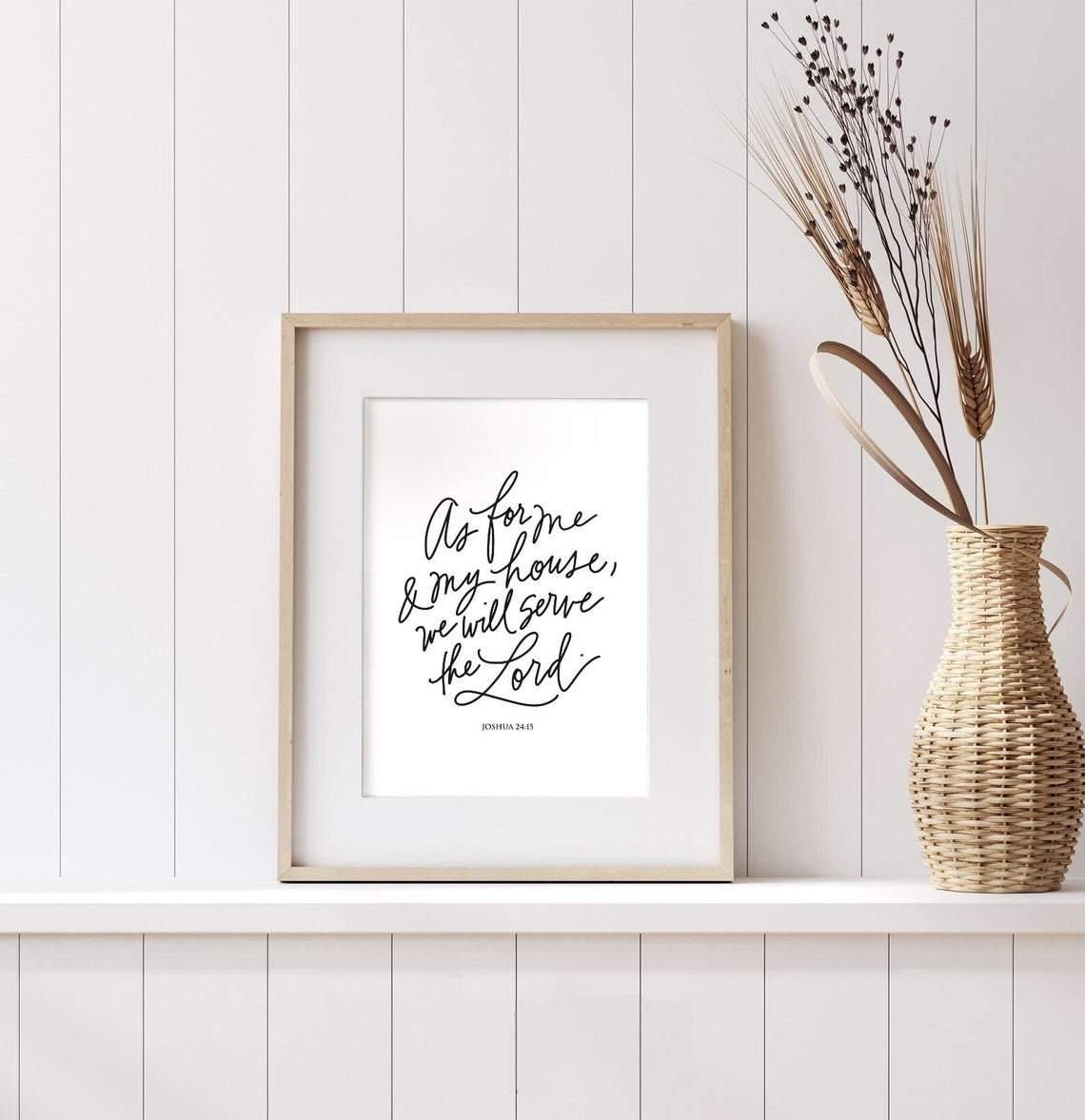 Joshua 24:15 Art Print - The Craft Central