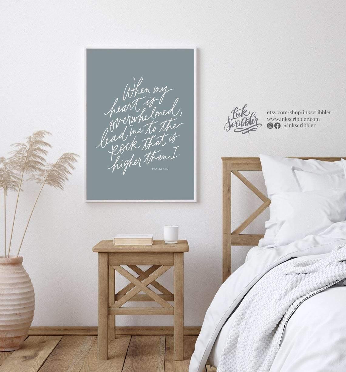 Psalm 61:2 Art Print - The Craft Central