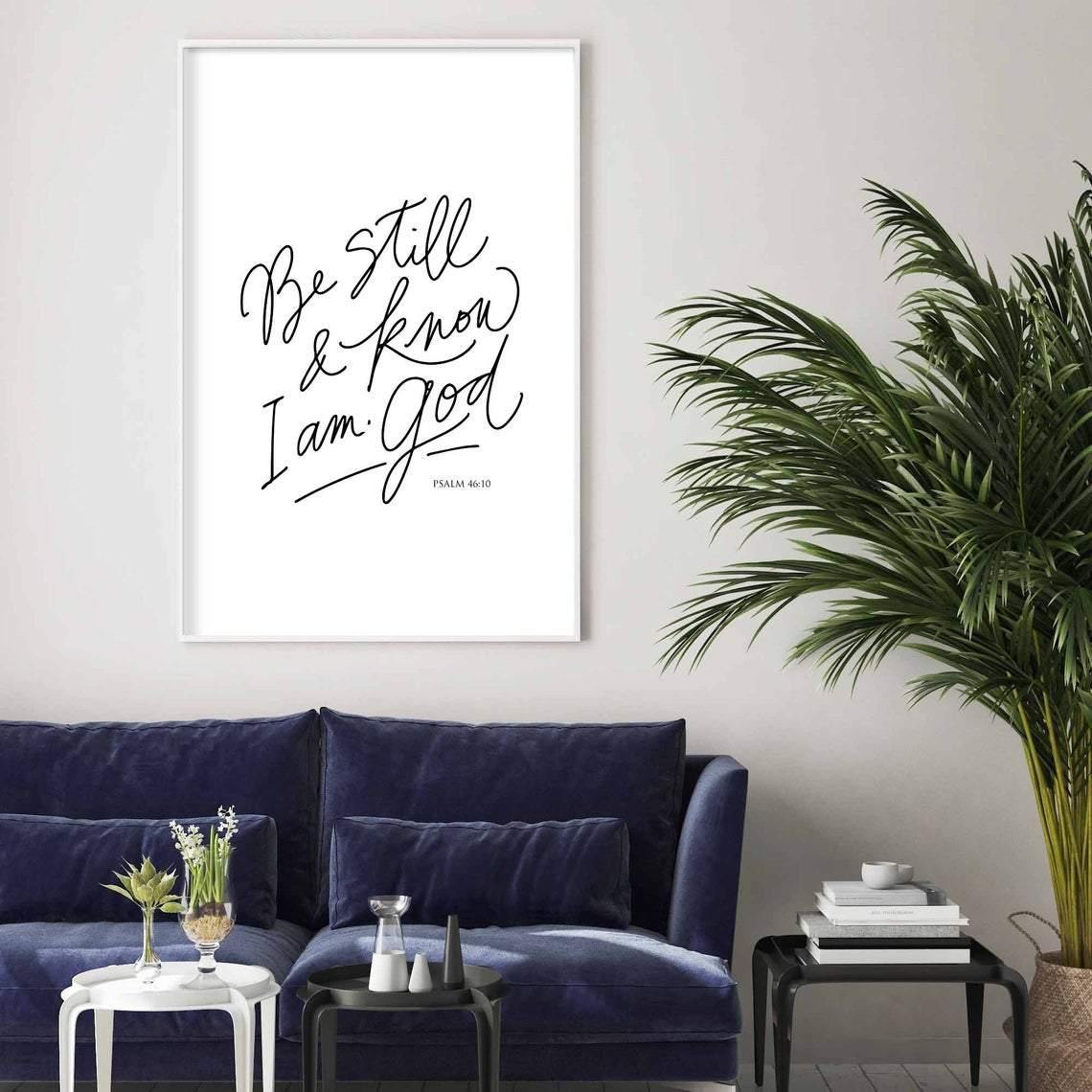 Psalm 46:10 Art Print - The Craft Central