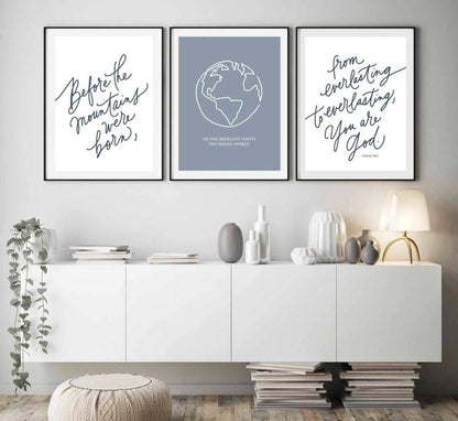 Psalm 90:2 Art Print - The Craft Central