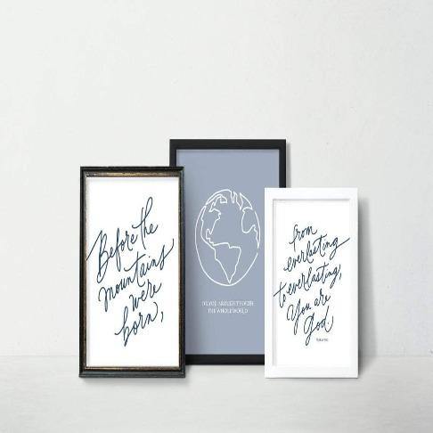 Psalm 90:2 Art Print - The Craft Central