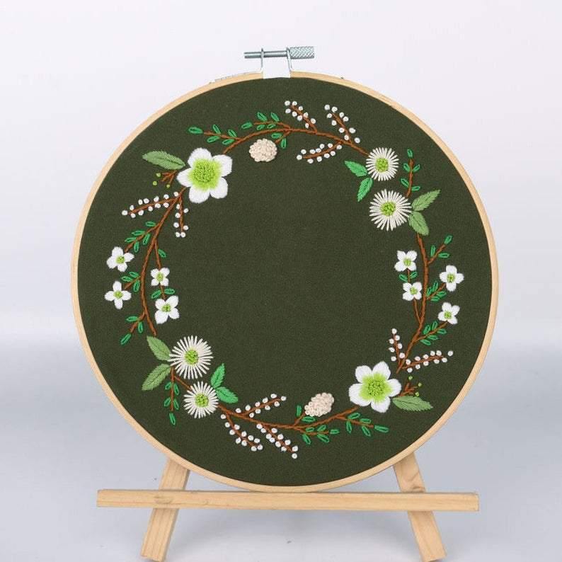 Wreath Embroidery Kit - The Craft Central