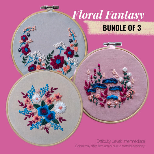 CTR Floral Fantasy Embroidery Kit