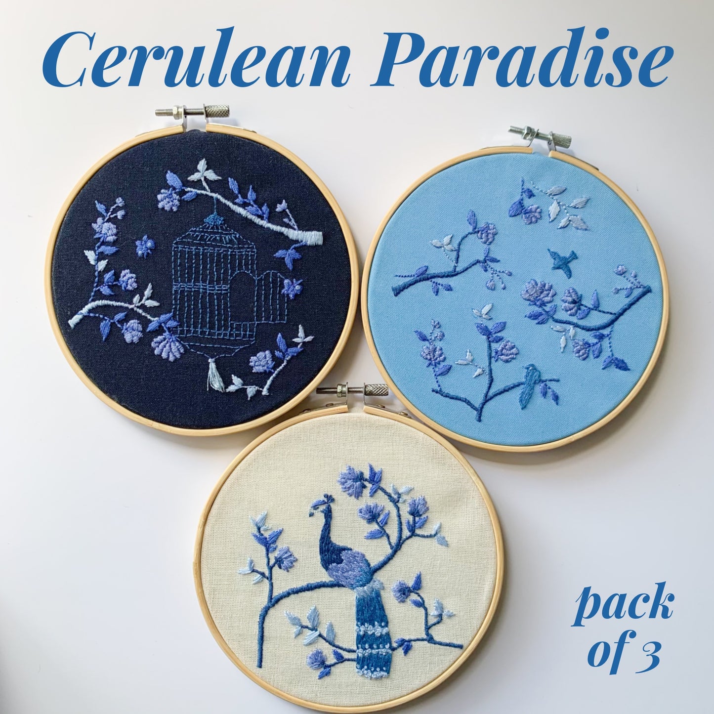 CTR Cerulean Paradise Embroidery Kit