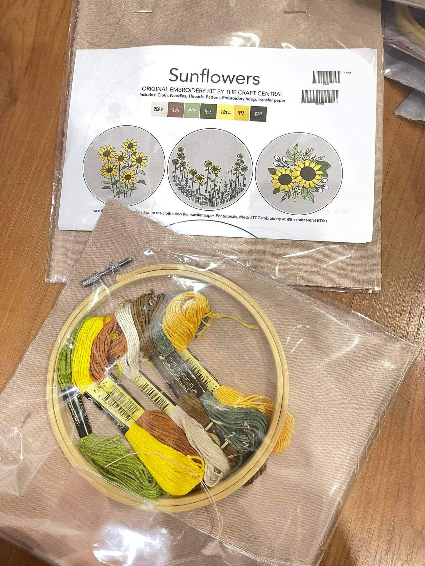 CTR Sunflowers Embroidery Kit