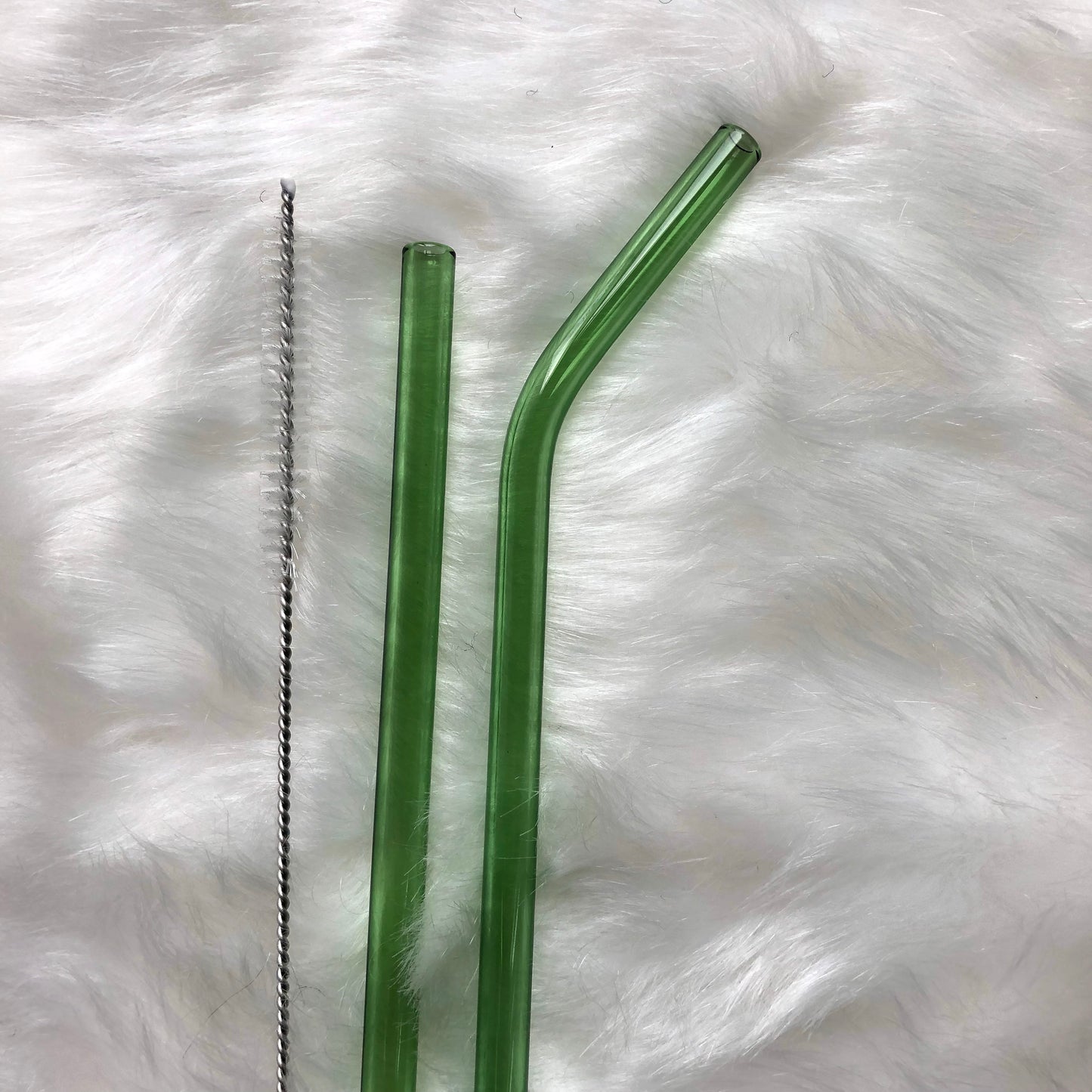 GUB Reusable Glass Straight Straw with cleaning brush