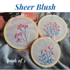 Sheer Blush Embroidery Kit