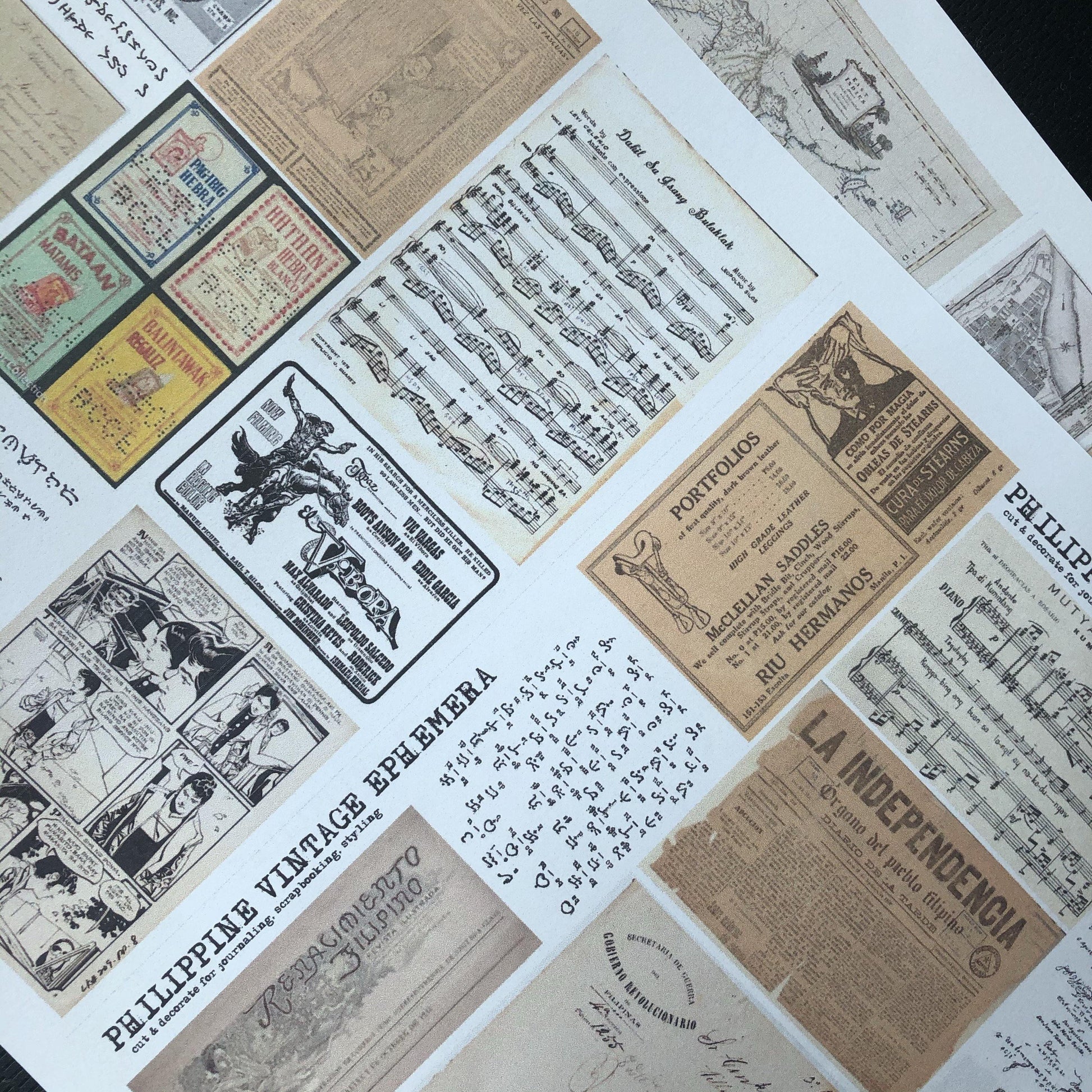 Pinoy Vintage Ephemera Bundle Pack - The Craft Central